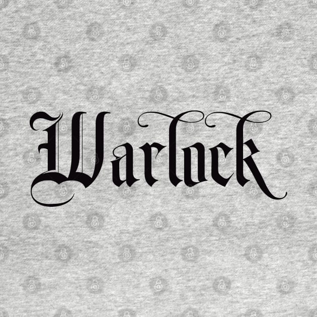 Warlock Gothic Letters by xesed